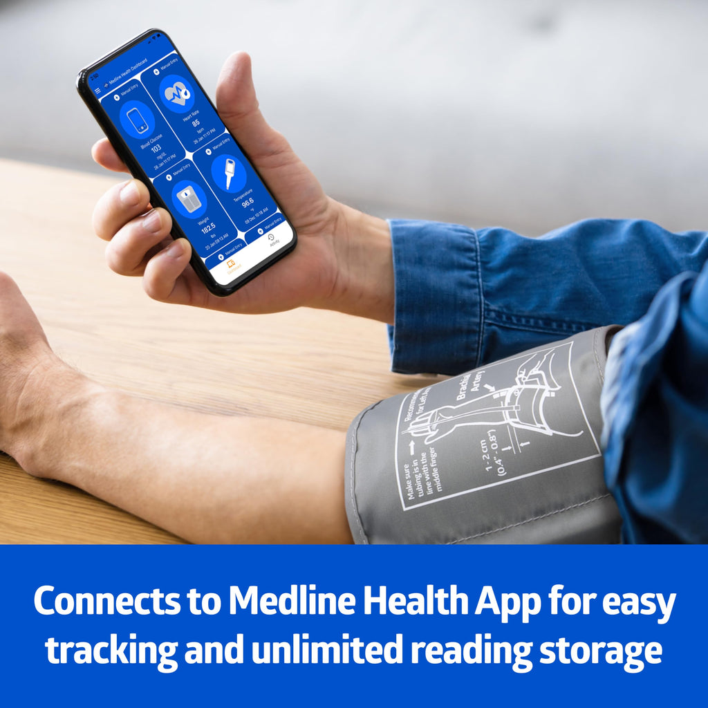 Bluetooth Blood Pressure Monitor with Upper Arm Cuff L139