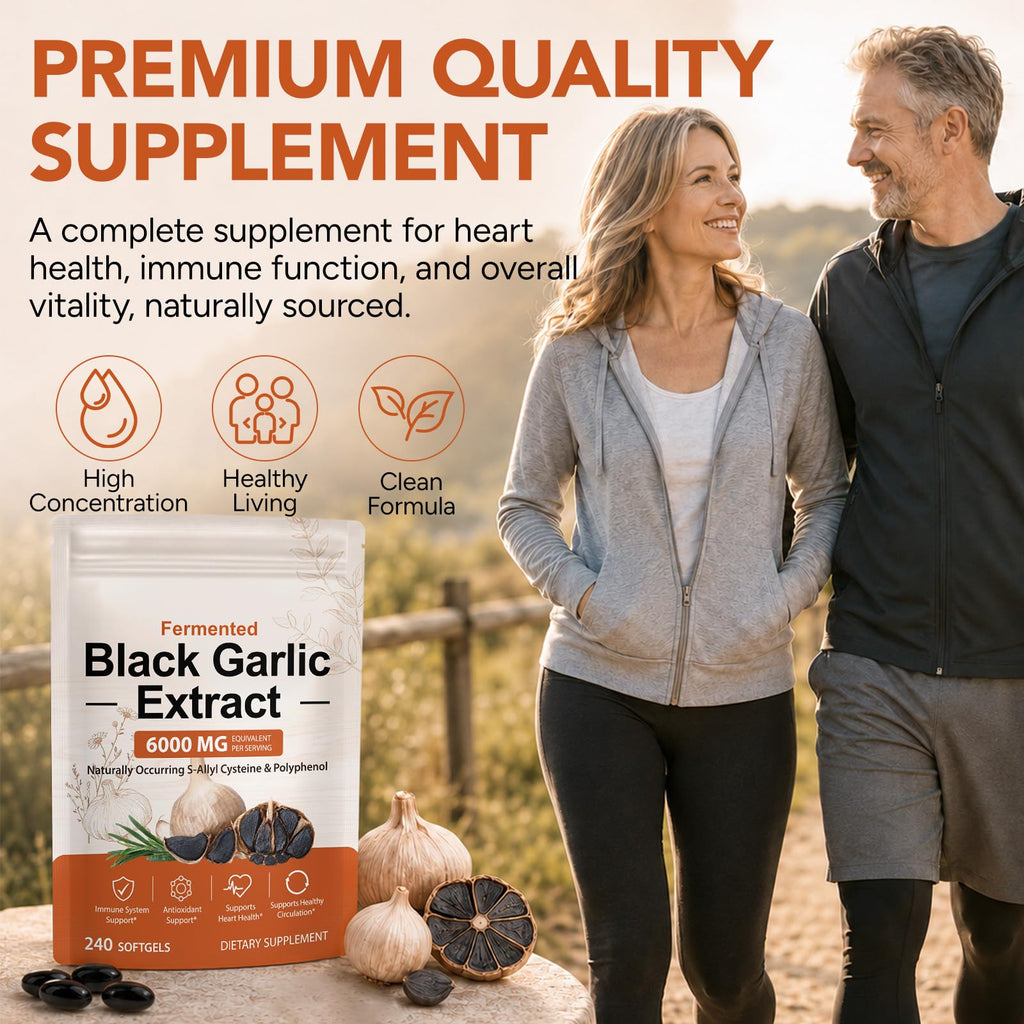 Black Garlic Capsules 6000mg 240 Softgels H247610