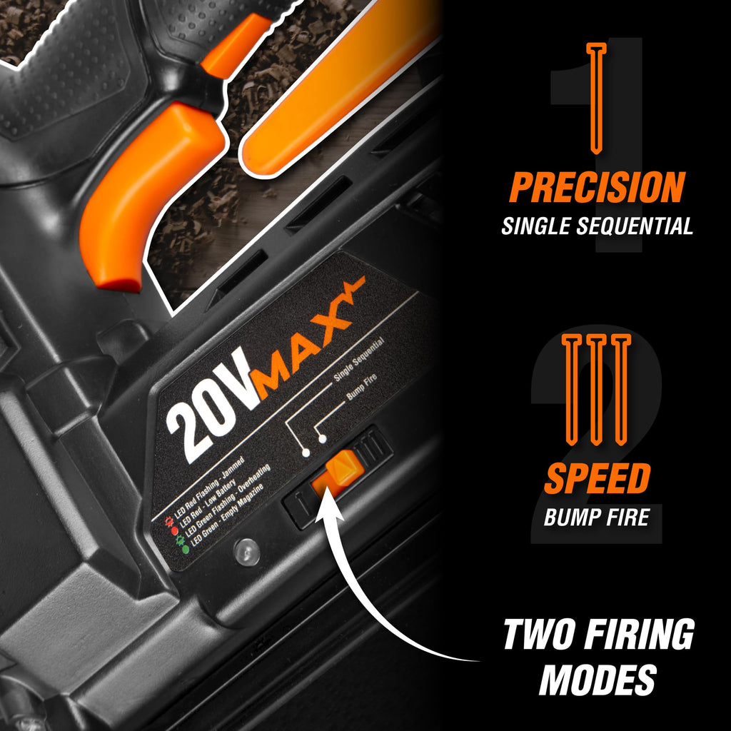 20V Max Cordless 18-Gauge Brad Nailer with Battery and Charger Q515