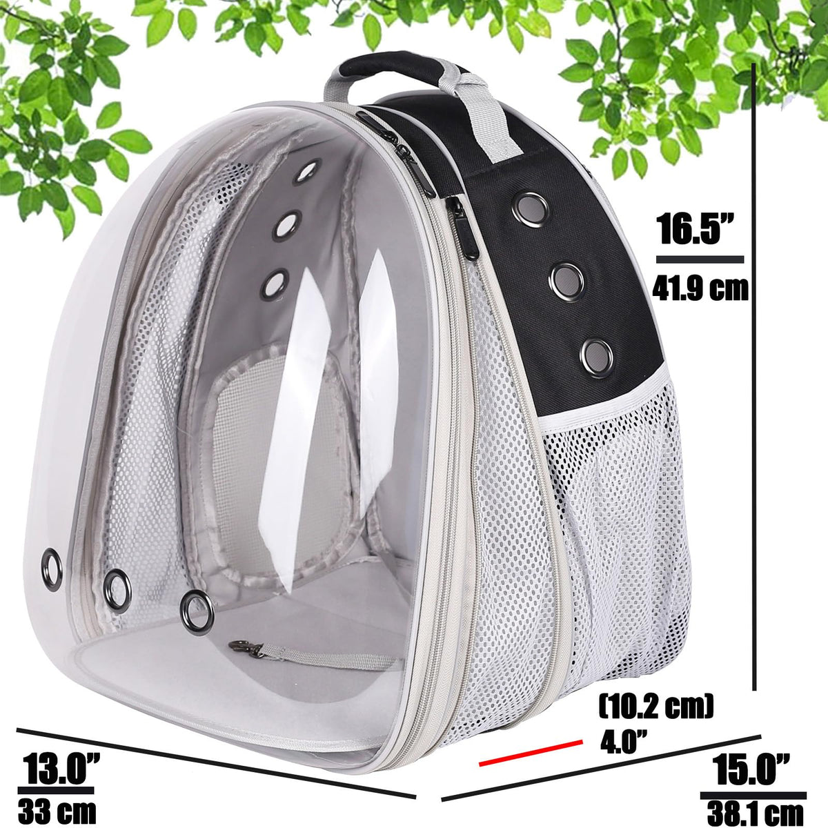 Large Cat Backpack Carrier with Space Capsule Bubble Window Y783
