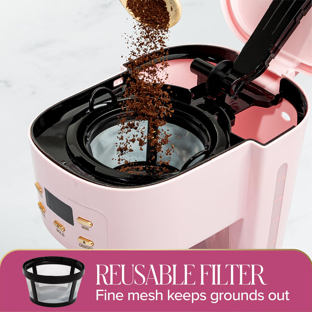 12-Cup Programmable Drip Coffee Maker with Glass Carafe U882208