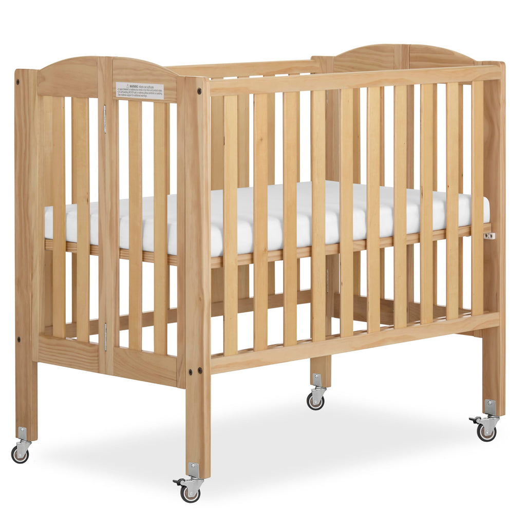 2-in-1 Portable Mini Crib with Mattress Q156085
