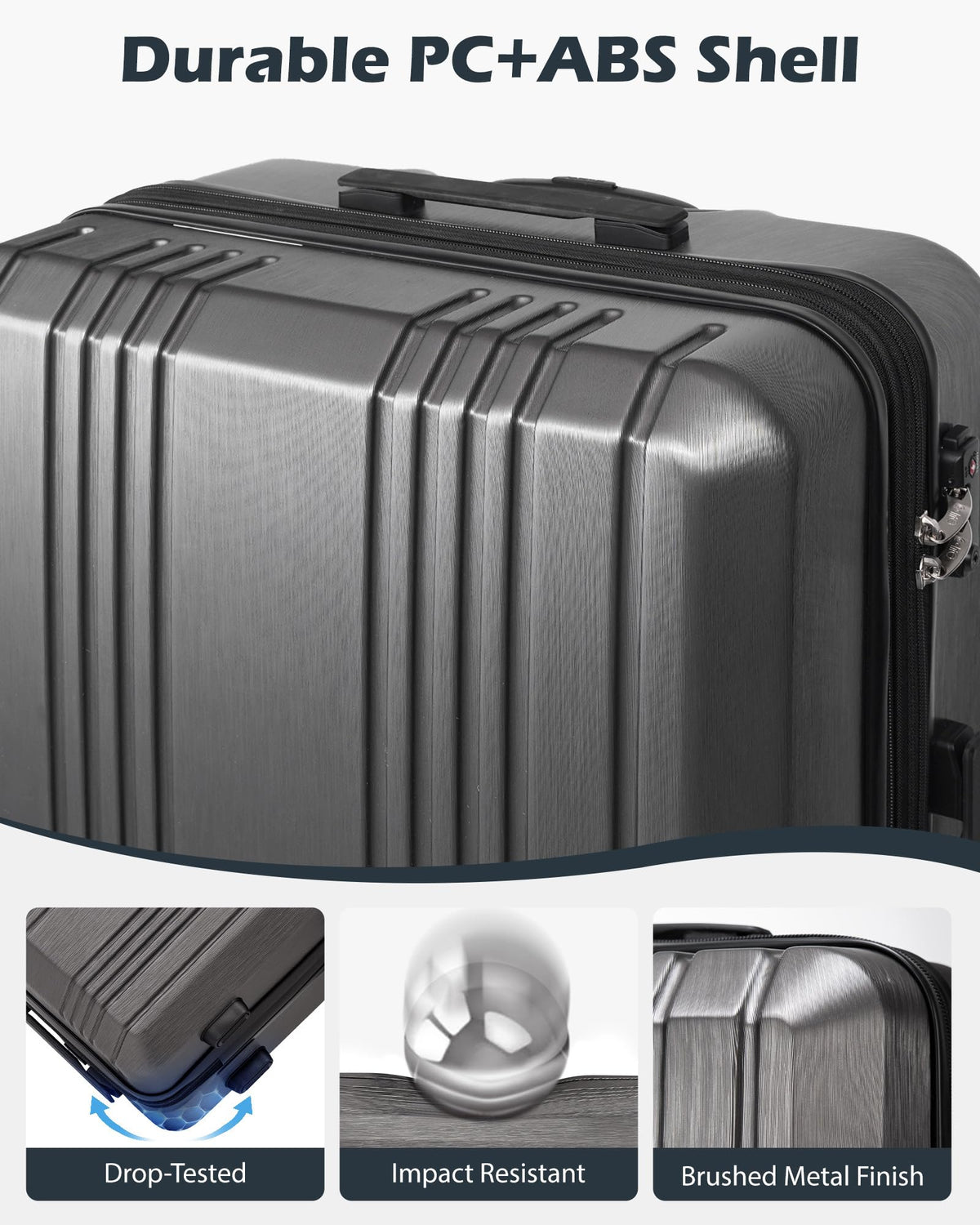 PC+ABS Hardshell Luggage with TSA Lock and Spinner Wheels I594