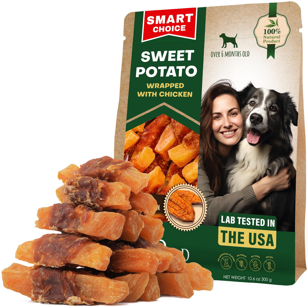 Sweet Potato Dog Treats & Chicken Chews 10.6 Oz W9580