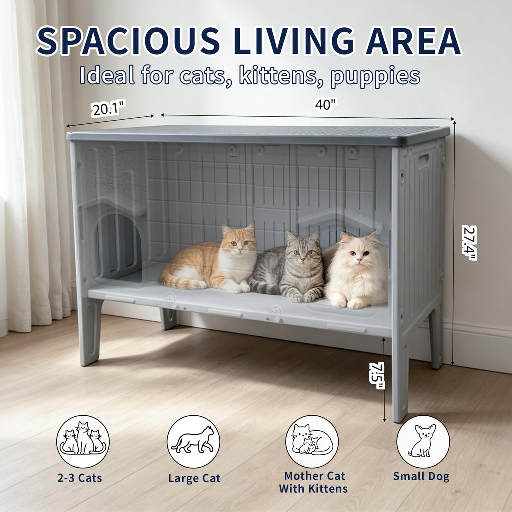 Waterproof Outdoor Cat House H168
