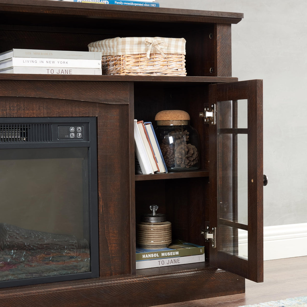 Espresso TV Media Stand with Storage C587809