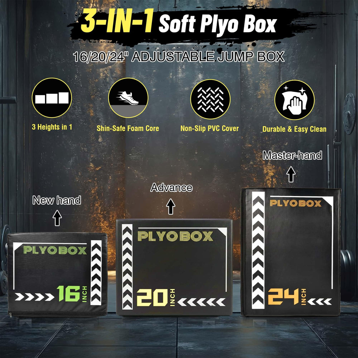 3-in-1 Foam Plyo Box M32785