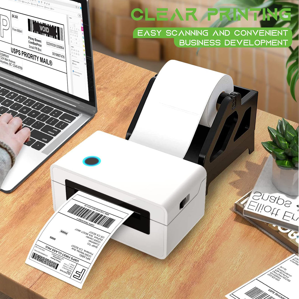 4x6 Direct Thermal Shipping Labels, 4 Rolls, 450 Labels/Roll E77564