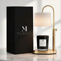 Dimmable Glass Candle Warmer Lamp with Timer N929