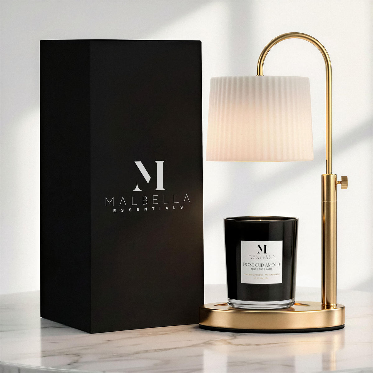 Dimmable Glass Candle Warmer Lamp with Timer N929