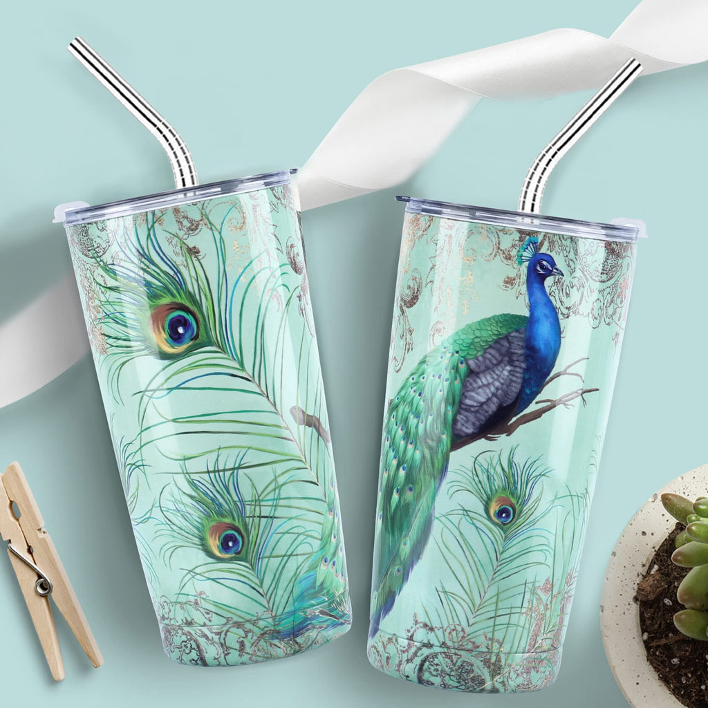 20 oz Insulated Stainless Steel Tumbler with Straw Lid M47190