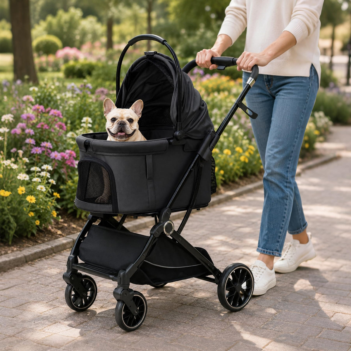 3-in-1 Pet Stroller Black W21696