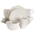 Round Stoneware 16 Piece Dish Set T44000