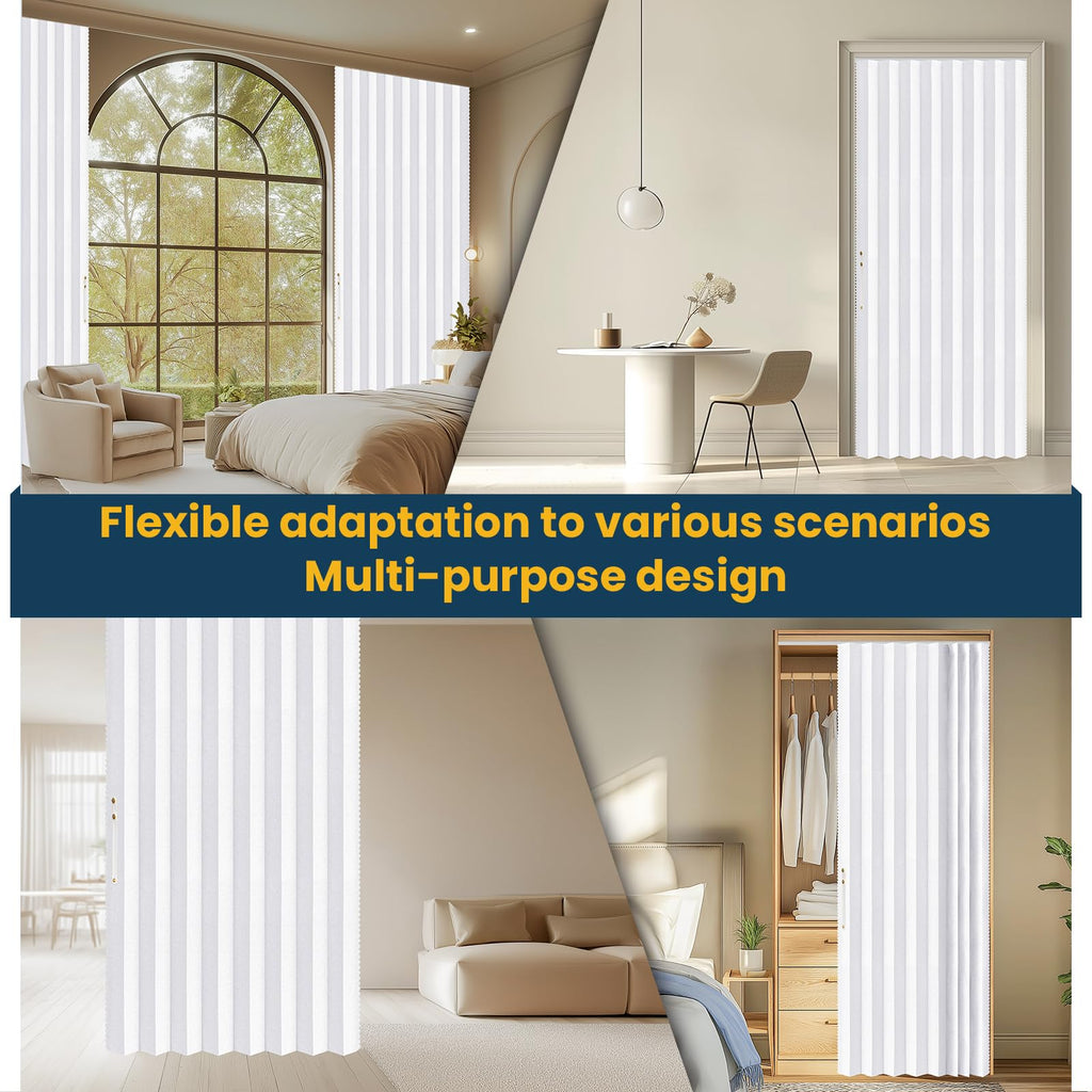 Blackout Magnetic Door Curtain 72W x 79 L White G89763