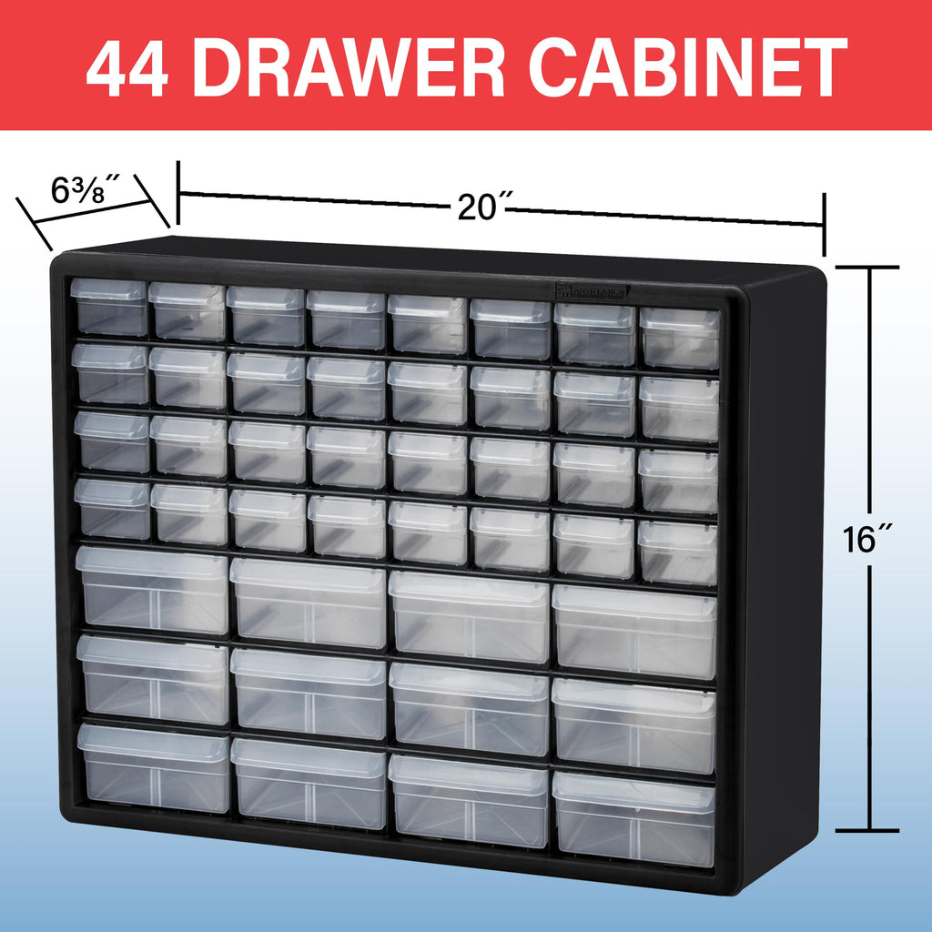 44 Drawer Black Plastic Storage Cabinet Q866921