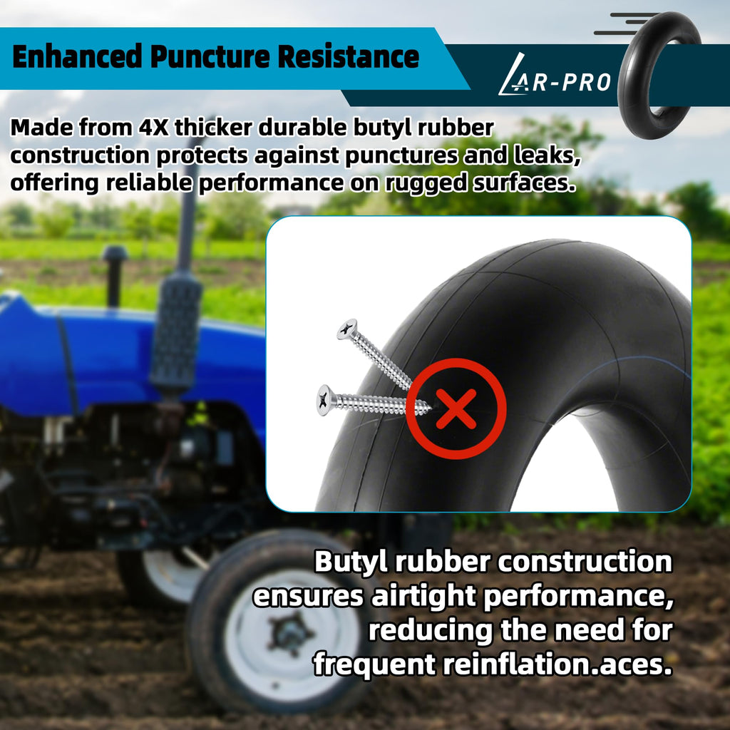 Heavy-Duty Tire Inner Tubes with TR13 Straight Valve Stems Butyl Rubber 1-Pack R380525