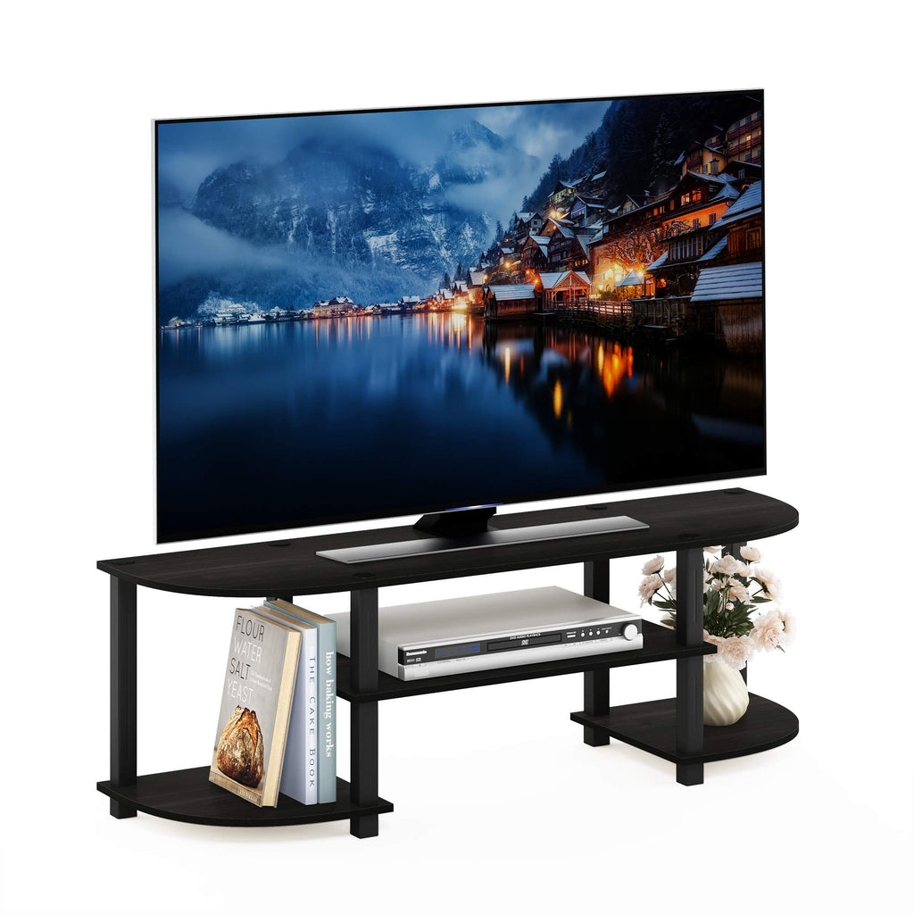 Espresso/Black TV Entertainment Center I142
