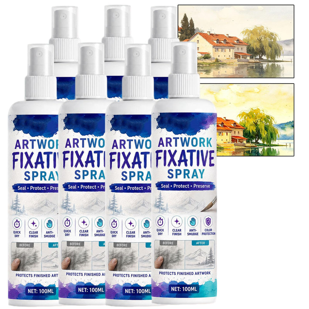 Quick-Dry Smudge-Proof Clear Matte Fixative Spray (7PCS) H165389