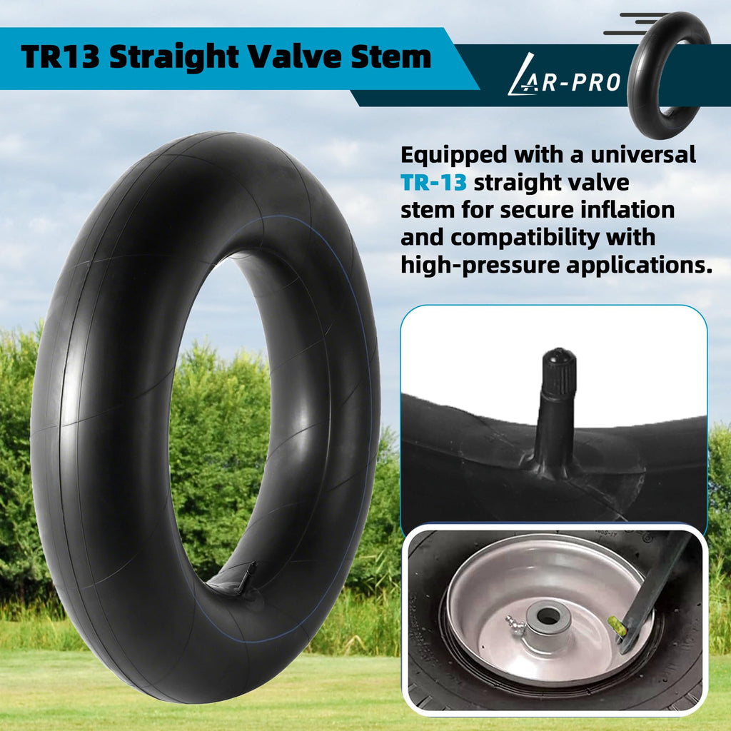 Heavy-Duty Tire Inner Tubes with TR13 Straight Valve Stems Butyl Rubber 1-Pack R380525