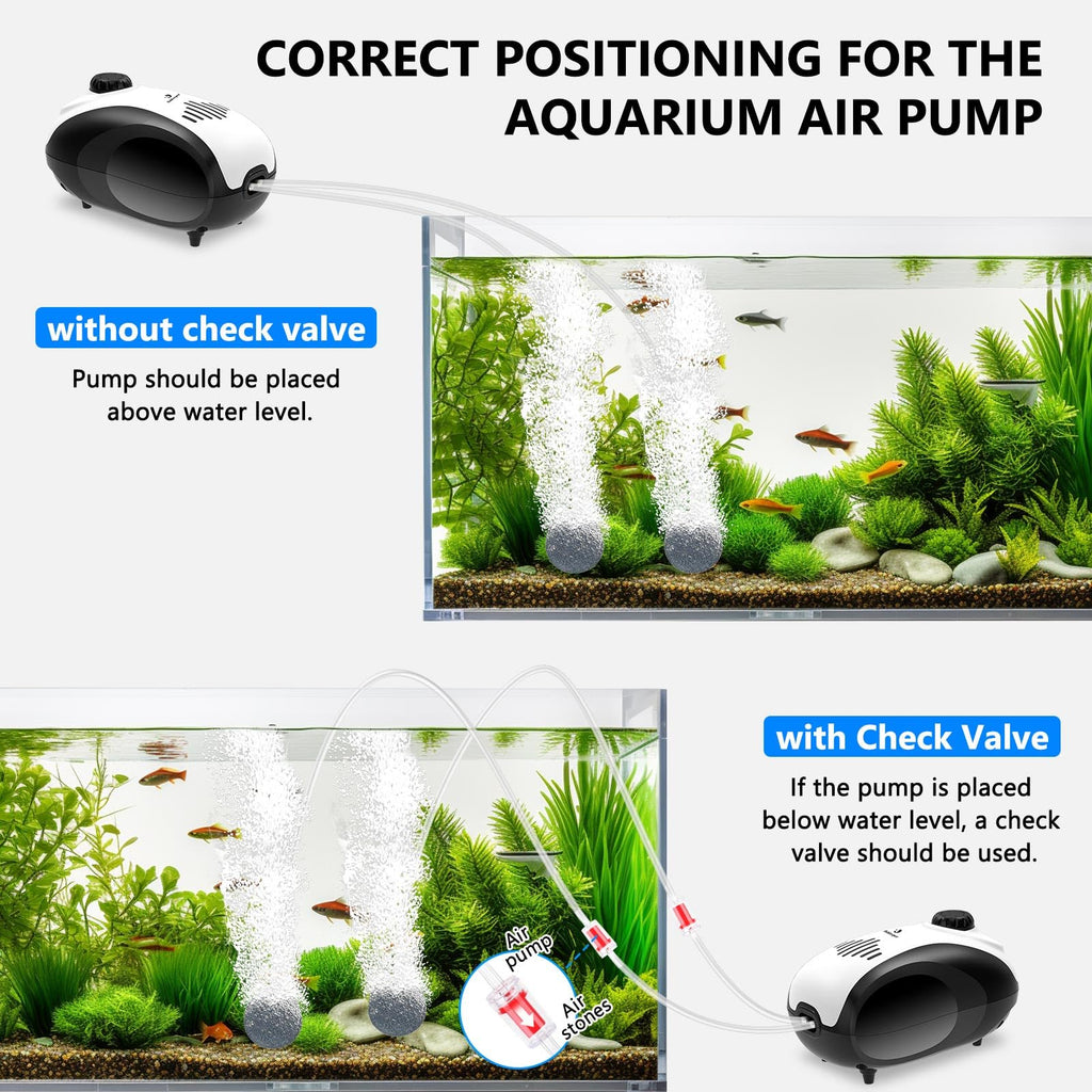 Aquarium Air Pump and Magnetic Glass Cleaner T25984