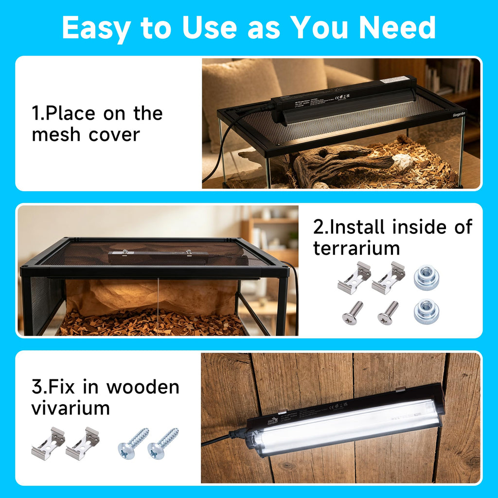 10.0 UVB Reptile Lighting Combo Kit 12-Inch 8W V6047