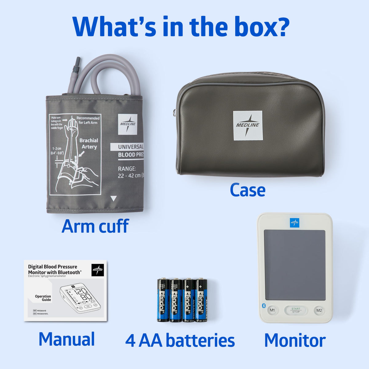 Bluetooth Blood Pressure Monitor with Upper Arm Cuff L139