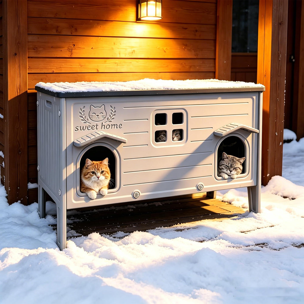 Waterproof Outdoor Cat House H168