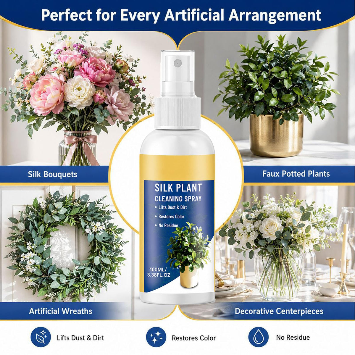 Artificial Flower Cleaning Spray, 9PCS V224201