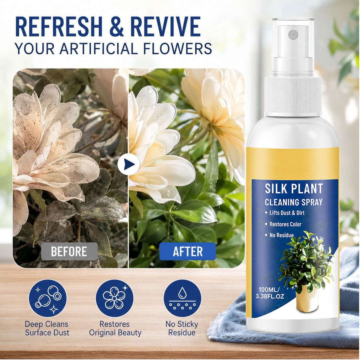 Artificial Flower Cleaning Spray, 9PCS V224201