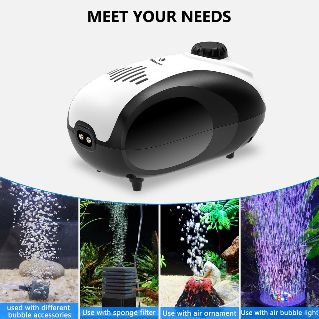 Aquarium Air Pump and Magnetic Glass Cleaner T25984