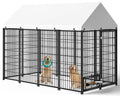 7.9 x 4.1 x 5.9 ft Outdoor Dog Kennel with Waterproof Roof S55794