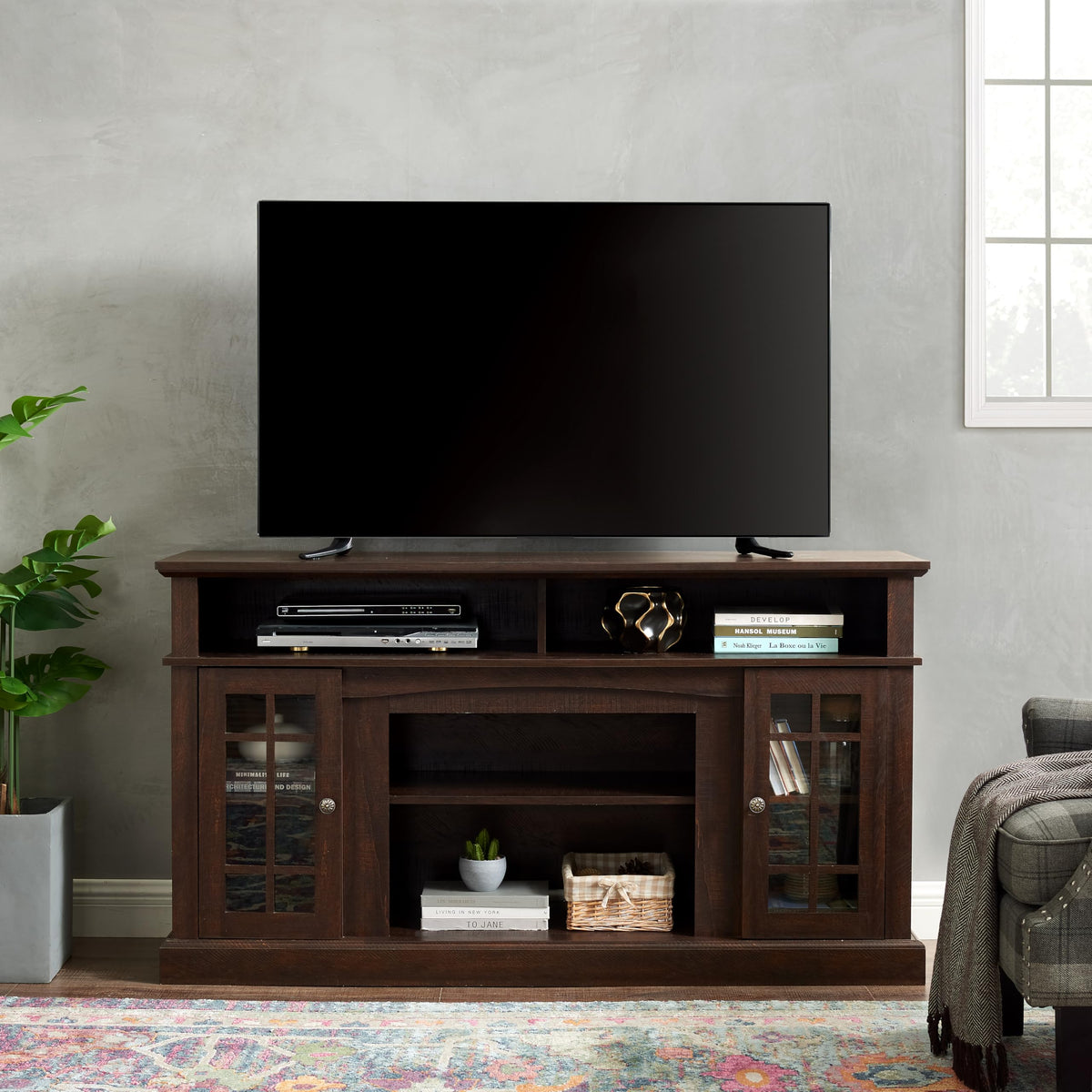 Espresso TV Media Stand with Storage C587809