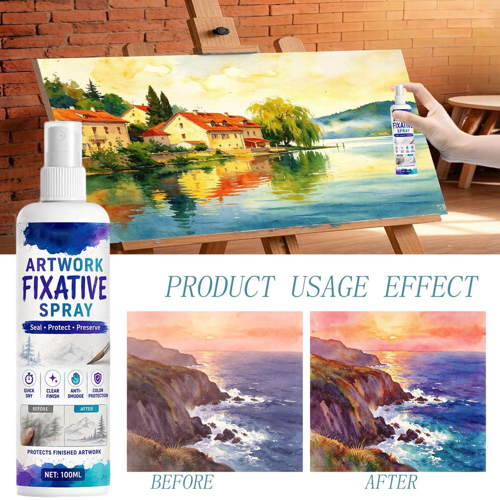 Quick-Dry Smudge-Proof Clear Matte Fixative Spray (7PCS) H165389