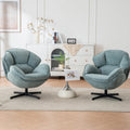 Green Swivel Accent Chair Set of 2 H44965
