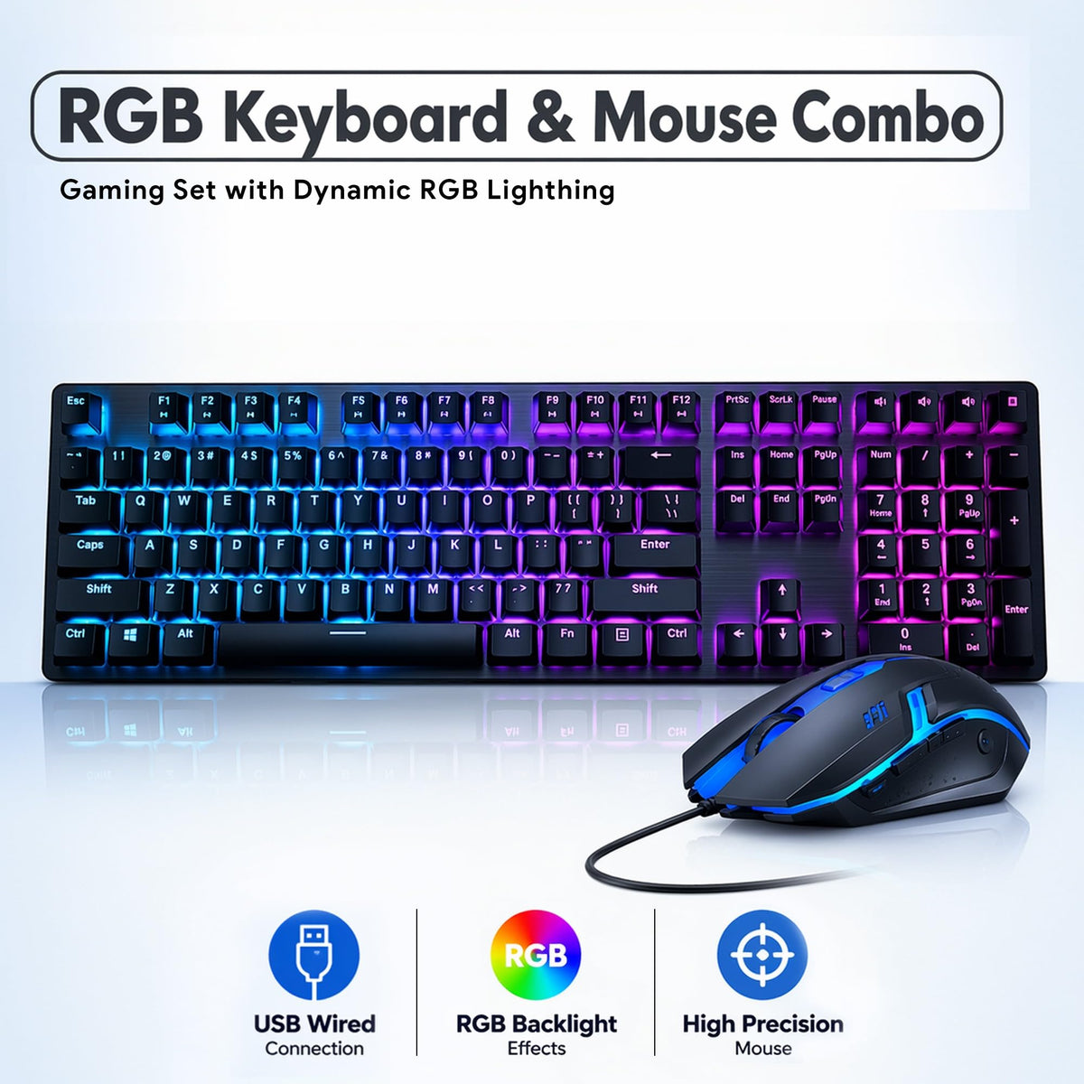 RGB Desktop PC Intel Core i5-8500 16GB DDR4 RAM 512GB SSD GeForce GT 1030 C91692
