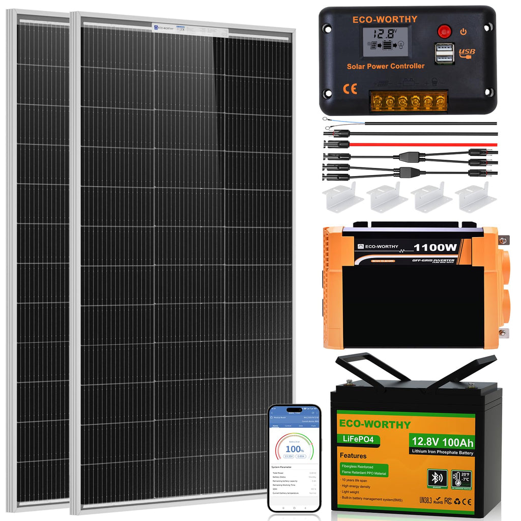 200 Watt 12V Solar Panel Starter Kit R24042