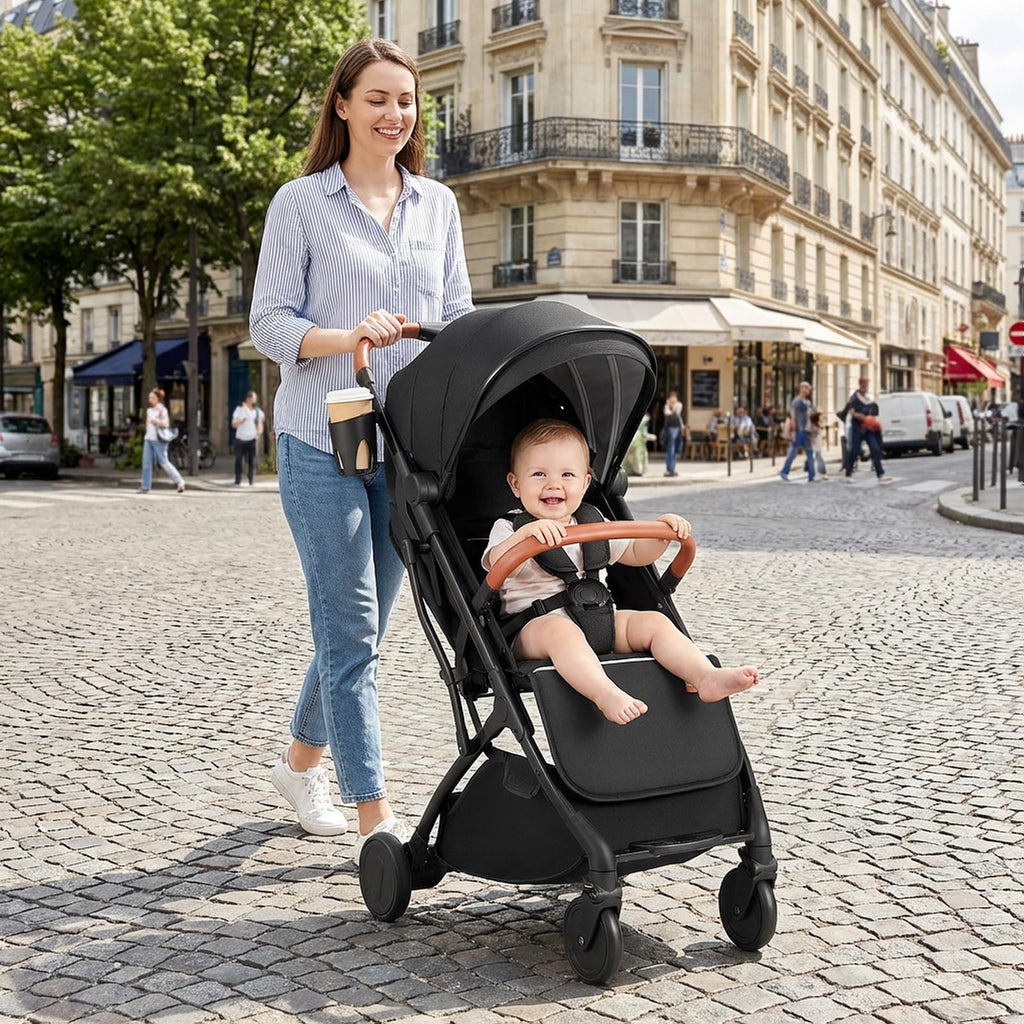 Lightweight Compact Stroller with One-Hand Fold and Canopy Z793294