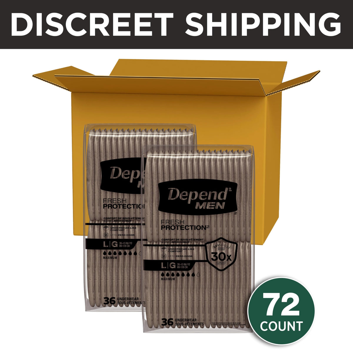Large 72 Count Adult Diapers G29971