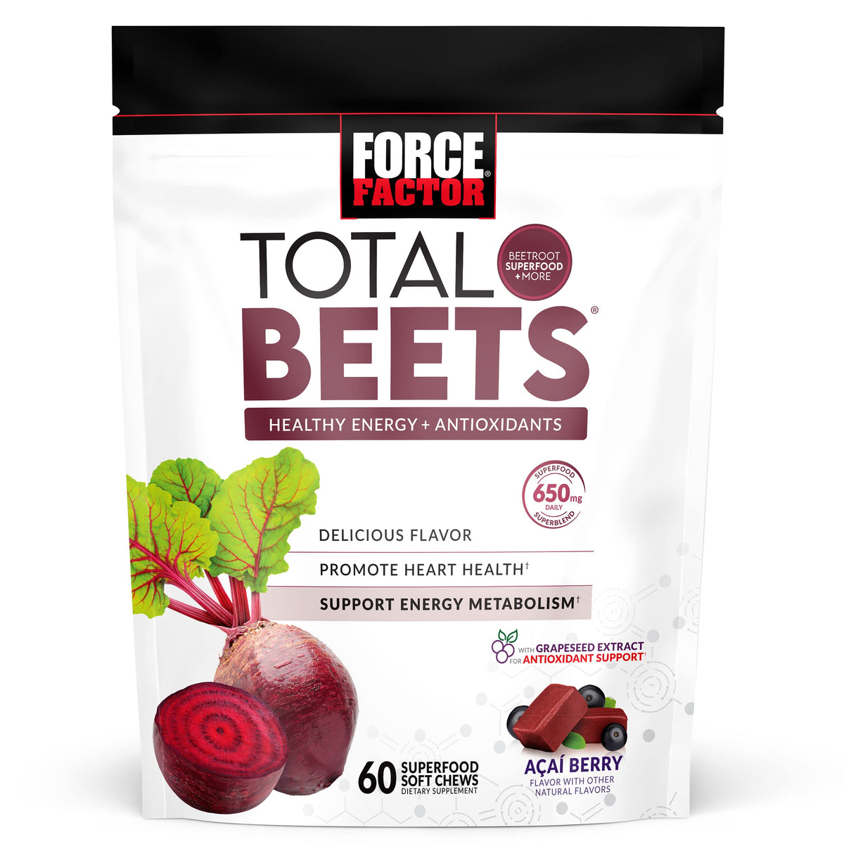 Beetroot Soft Chews 120 Count 2-Pack & 60 Count S7332
