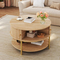 Round Coffee Table with Storage X8064