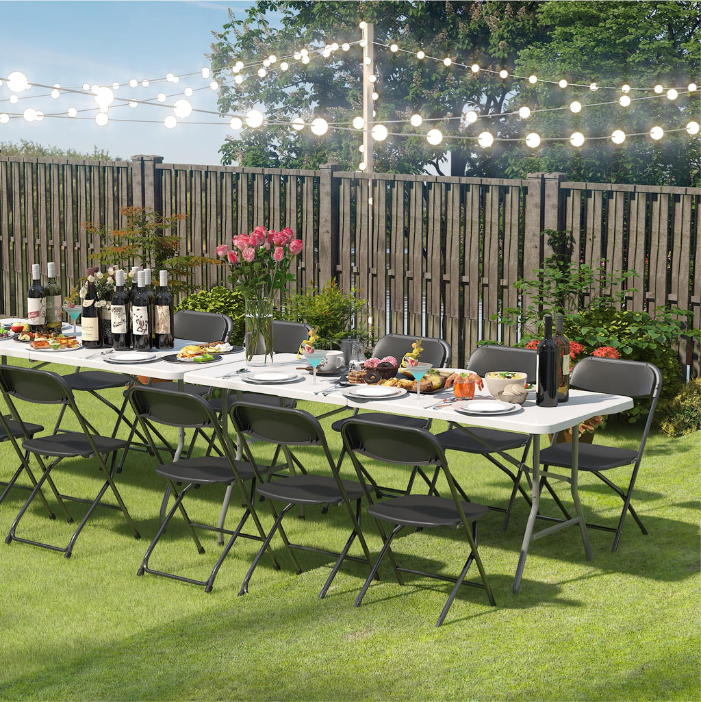 Black Folding Chairs 10 Pack F758760