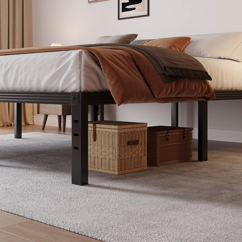 Black 18" Metal Queen Bed Frame Z130876