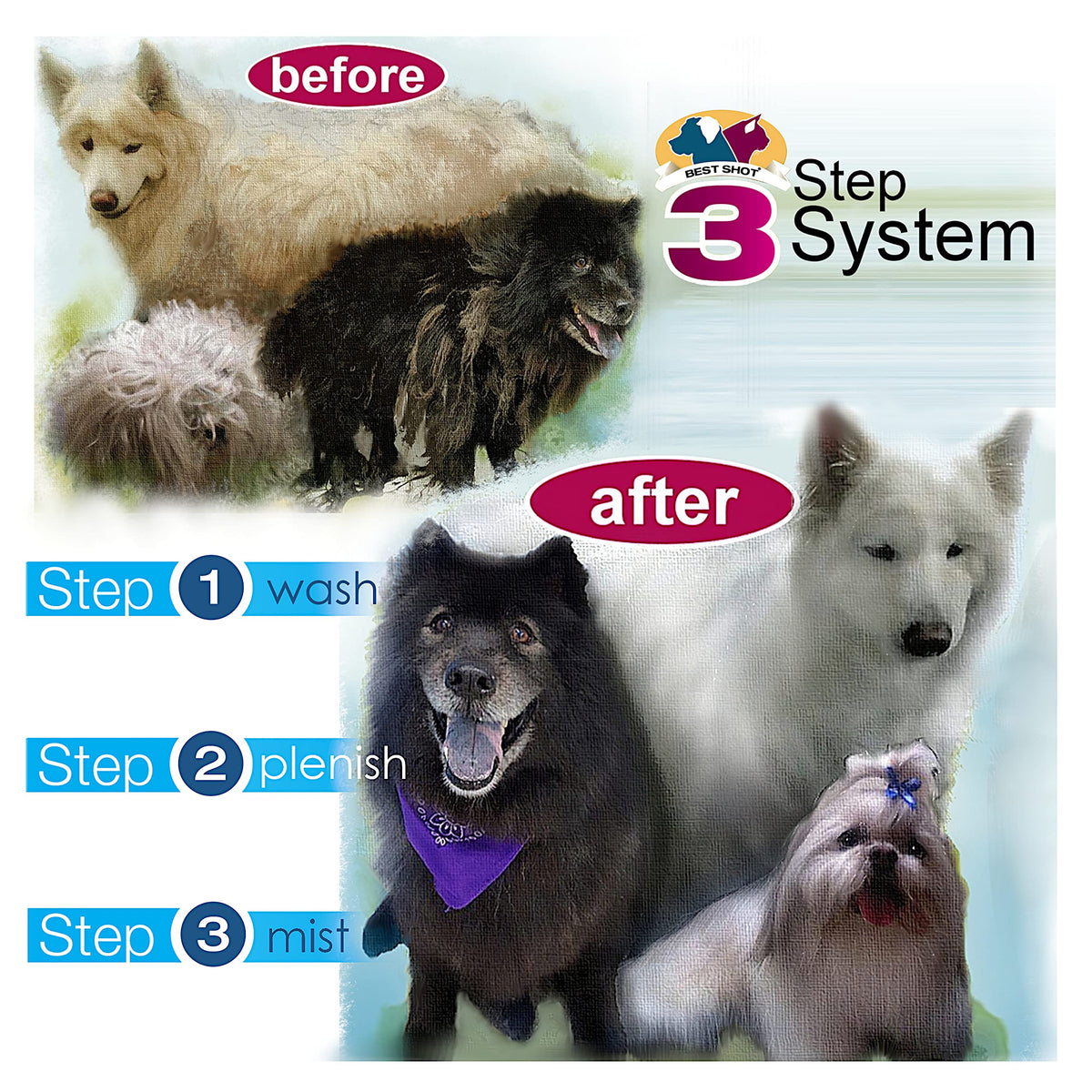 Soap-Free Quick-Rinsing Pet Shampoo 1 Gallon Y619