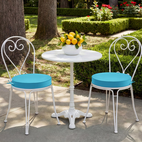 15" Round Waterproof Fade Resistant Chair Cushions Set of 2 V27545