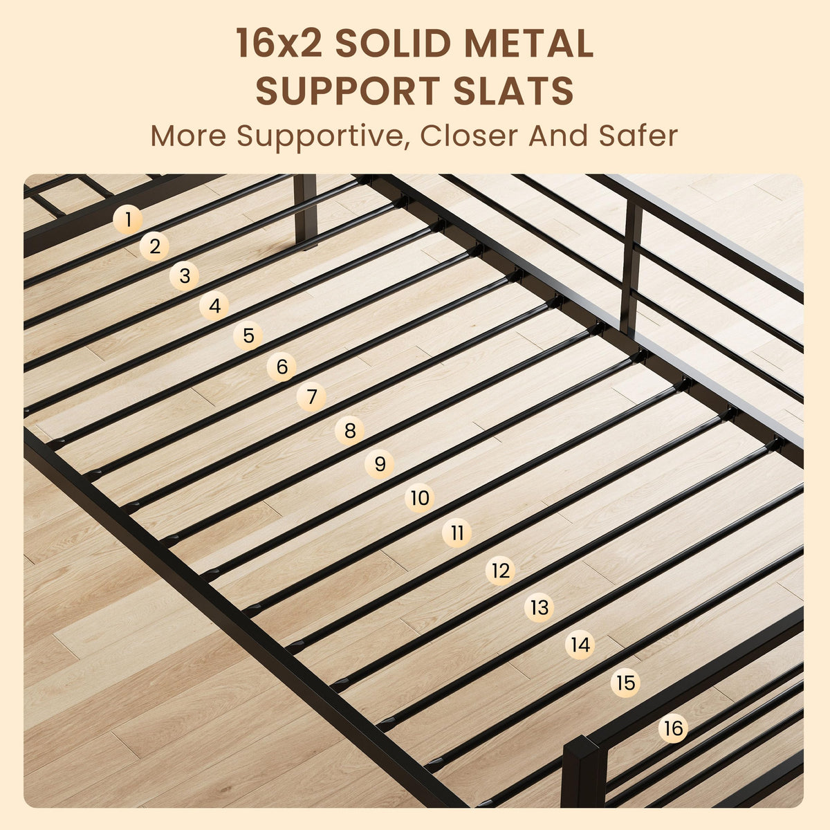 Black L Shaped Twin Beds with Rails B6554