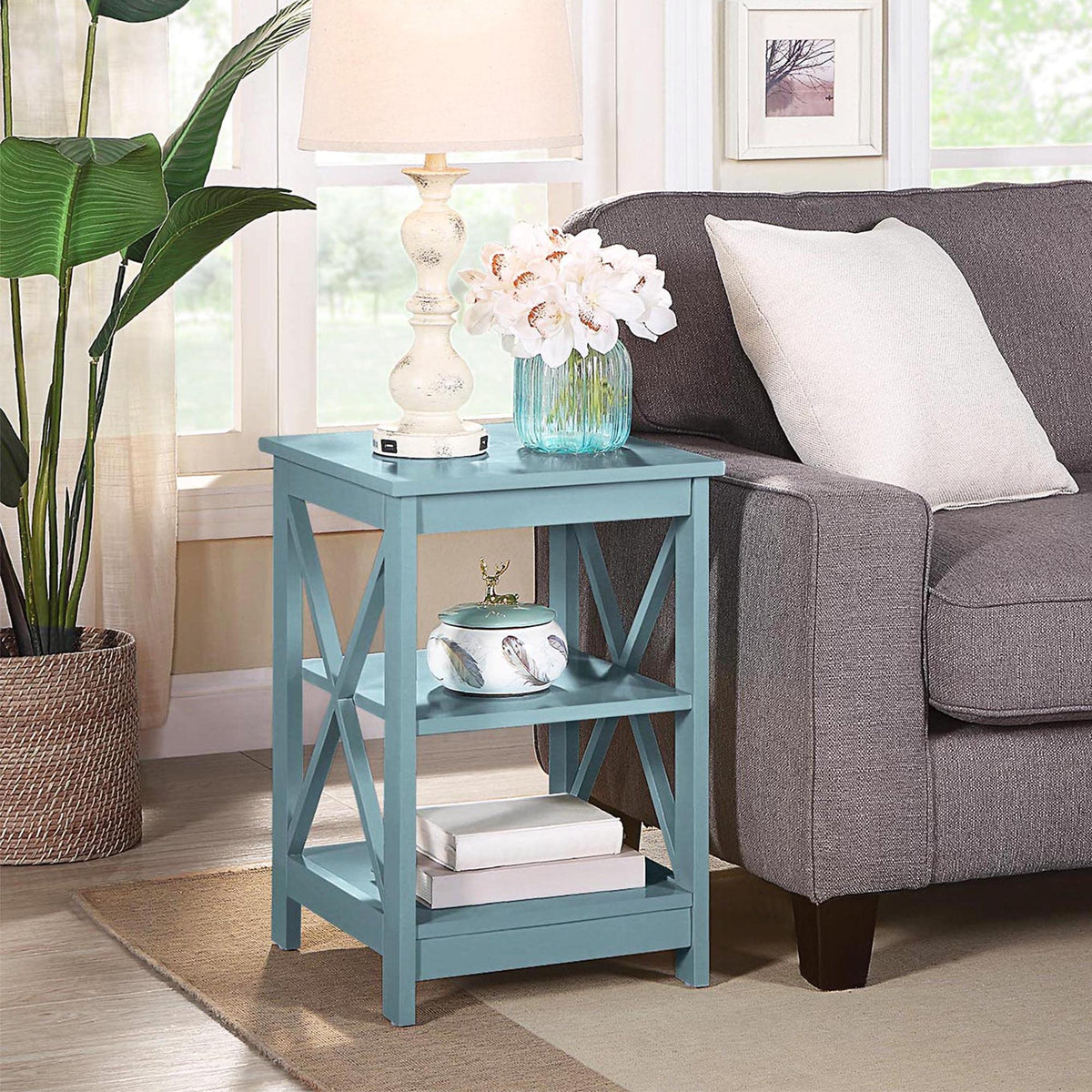 End Table with Shelves H968