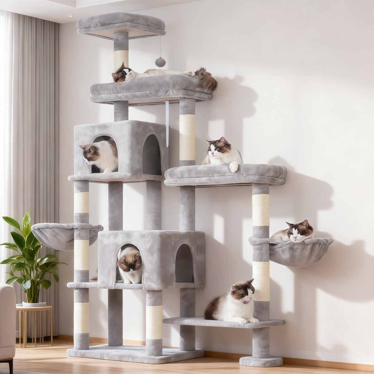 Cat Tree Tower with 3 Platforms Q965740