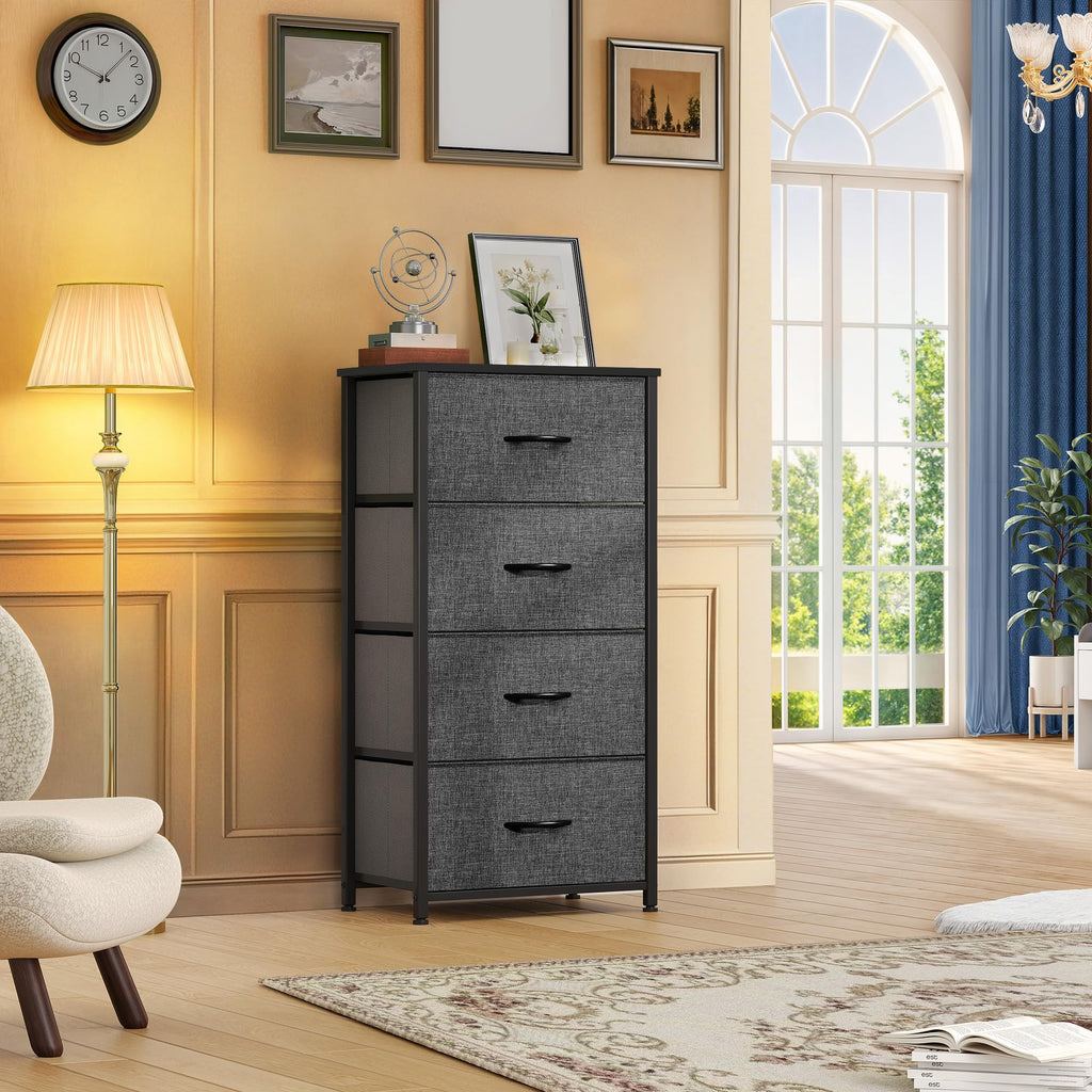 4 Drawer Fabric Dresser D381